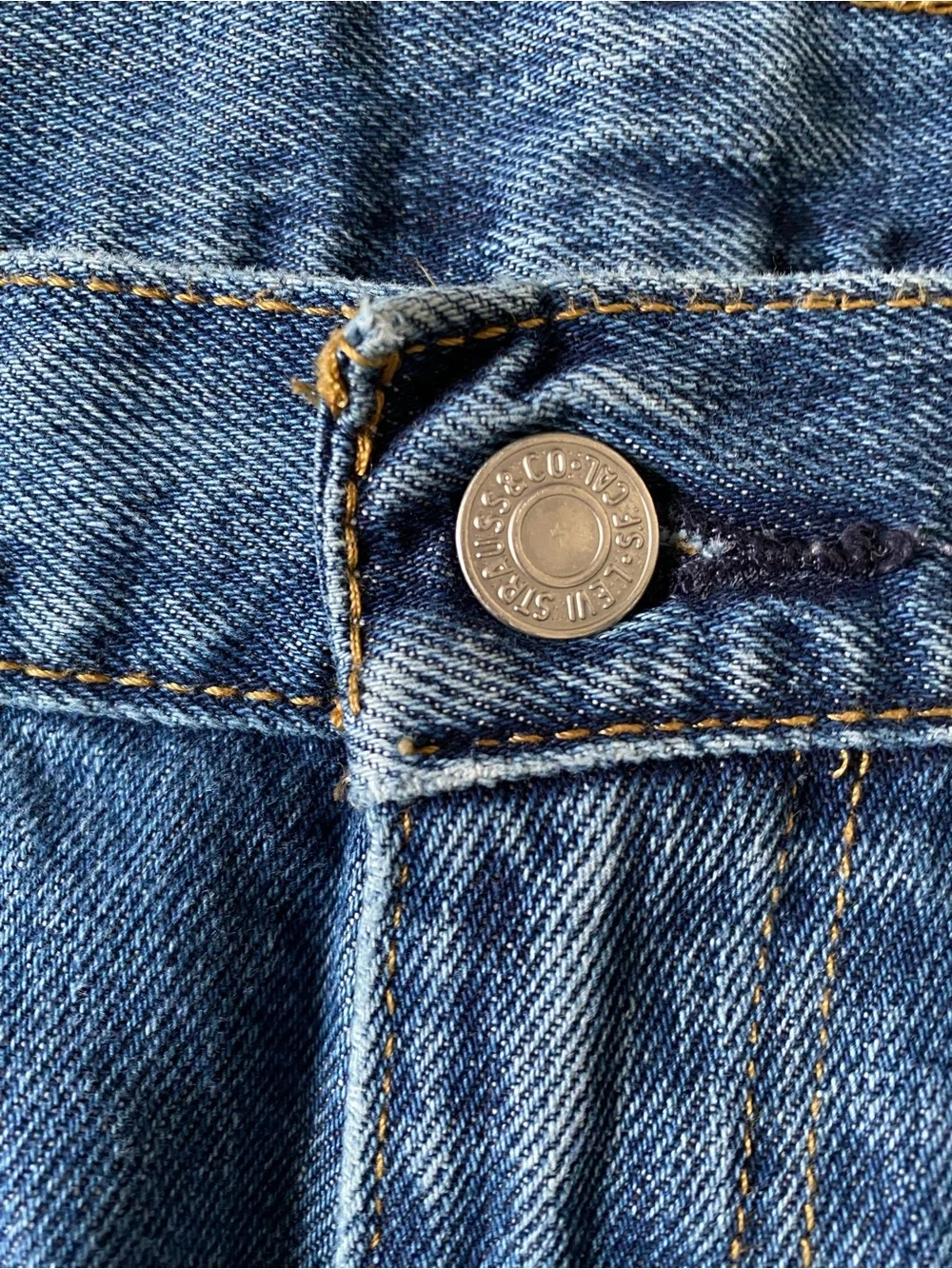 Levi's 505 Regular Fit Straight Leg Jeans Men's Blue Denim Classic 35X32